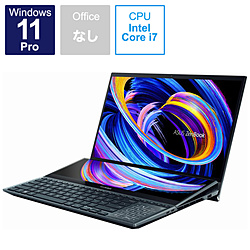 ノートパソコン ZenBook Pro Duo 15 OLED セレスティアルブルー UX582ZM-H2049X ［15.6型 /Windows11 Pro /intel Core i7 /無し /メモリ：16GB /SSD：512GB /日本語版キーボード /2022年7月モデル］