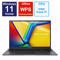 ノートパソコン Vivobook 16X インディーブラック K3605ZV-N1038W ［16.0型 /Windows11 Home /intel Core i7 /メモリ：16GB /SSD：512GB /WPS Office /日本語版キーボード］