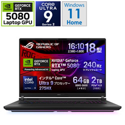 ASUS(GCX[X) G835LW-U9R5080 Q[~Om[gp\R ROG Strix SCAR 18 ItubN/AniMe Vision [18.0^ /Windows11 Home /intel Core Ultra 9 /F64GB /SSDF2TB] ȍ~ɂ͂