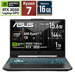 ASUS(�G�C�X�[�X) FA506NCQ-R7R3050T �Q�[�~���O�m�[�g�p�\�R�� TUF Gaming A15 �O���t�@�C�g�u���b�N �m15.6�^ /Windows11 Home /AMD Ryzen 7 /�������F16GB /SSD�F1TB /���{��