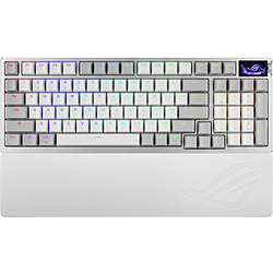 ASUS(�G�C�X�[�X) �Q�[�~���O�L�[�{�[�h�{���X�g���X�g(���s�b�h�g���K�[�Ή�) ROG Azoth 96 HE Lite �u���b�N ROG/AZOTH/96/HFX2/WH �m�L���E���C�����X /Bluetooth�EUSB-A�{USB-C�n
