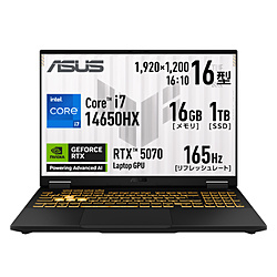 ASUS(�G�C�X�[�X) FX608JPR-I7R507016G �Q�[�~���O�m�[�g�p�\�R�� TUF Gaming F16(RTX 5070) �C�F�[�K�[�O���[ �m16.0�^ /Windows11 Home /intel Core i7 /�������F16GB /