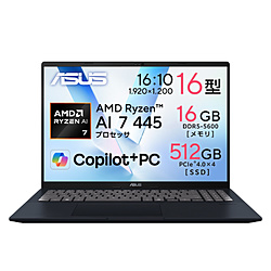 ASUS(�G�C�X�[�X) �m�[�g�p�\�R�� Vivobook 16 �N���C�G�b�g�u���[ M1607GA-AI7165BU �mCopilot+ PC /16.0�^ /Windows11 Home /AMD Ryzen AI 7 /�������F16GB /SSD�F51