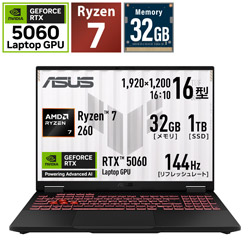 ASUS(�G�C�X�[�X) FA608UMI-R7R5060S �Q�[�~���O�m�[�g�p�\�R�� ASUS TUF Gaming A16 FA608UMI(RTX 5060) �C�F�[�K�[�O���[