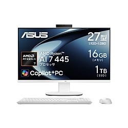 VM670GA-WPE047W モニター一体型デスクトップPC V600 AiO (VM670GA) ホワイト ［Copilot+ PC /27型 /Windows11 Home /AMD Ryzen AI 7 /メモリ：16GB /SSD：1TB /無し /2026年6月モデル］