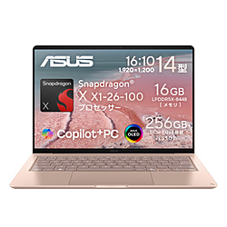 ASUS(�G�C�X�[�X) �m�[�g�p�\�R�� Zenbook 14 �R���h�R�[���� UX3480QA-PU162PI �mSnapdragon X /�������F16GB /SSD�F256GB /Windows11 Home /14.0�^ /Copilot+ PC /
