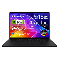 ASUS(�G�C�X�[�X) �m�[�g�p�\�R�� ProArt P16 [NVIDIA RTX Spark����] �i�m�u���b�N H7607BA-NX1281BLP �mNVIDIA Grace /�������F128GB /SSD�F1TB /���� /Windows11 Pro /16.0�^ /Copilot+ PC /���{��ŃL�[�{�[�h�n ���������ȍ~�̂��͂�