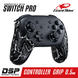 DSP Switch Pro専用 ゲームコントローラー用グリップ ブラックカモ DSPNSP11