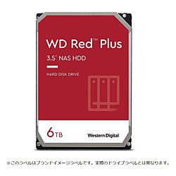 Western Digital 内蔵HDD SATA接続 WD Red Plus(NAS)128MB  WD60EFZX ［6TB /3.5インチ］