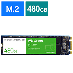 内蔵SSD SATA接続 WD GREENシリーズ  WDS480G2G0B ［M.2 /480GB］