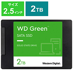 内蔵SSD SATA接続 WD Green  WDS200T2G0A ［2TB /2.5インチ］