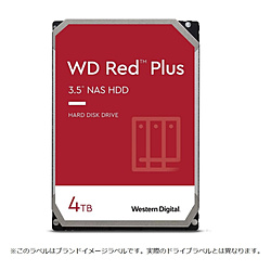 内蔵HDD SATA接続 WD Red Plus(NAS)128MB  WD40EFZX ［4TB /3.5インチ］