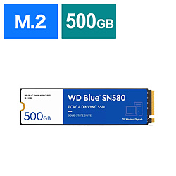 Western Digital内置SSD PCI-Express连接WD Blue SN580 WDS500G3B0E[500GB/M.2]