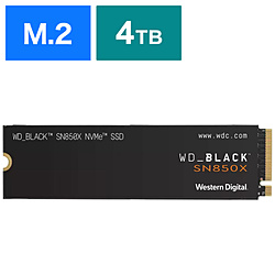 内蔵SSD PCI-Express接続 WD_BLACK SN850X(ヒートシンク非搭載)  WDS400T2X0E ［4TB /M.2］