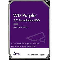 内蔵HDD SATA接続 WD Purple(監視システム用)256MB  WD43PURZ ［4TB /3.5インチ］