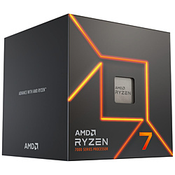 〔CPU〕AMD Ryzen7 7700 With Wraith Prism Cooler  （Zen4） 100-100000592BOX ［AMD Ryzen 7 /AM5 /グラフィックス搭載］
