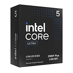 intel(�C���e��) CPU Core Ultra5-250KF Plus (P�R�A:6 , E�R�A:12 , 4.2 GHz , �L���b�V��:30 MB , �O���t�B�b�N����)   BX80768250KF �mintel Core Ultra 5 /LGA1851 /�O���t�B�b�N�X�񓋍ځn