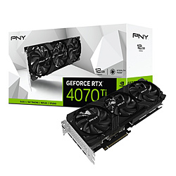 PNY グラフィックボード PNY GeForce RTX 4070 Ti 12GB VERTO LED 3FAN  VCG4070T12TFXPB1 ［GeForce RTXシリーズ /12GB］ 【864】