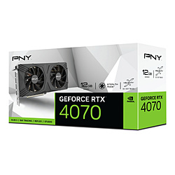 PNY グラフィックボード GeForce RTX 4070 12GB VERTO STANDARD DUAL FAN  VCG407012DFXPB1 ［GeForce RTXシリーズ /12GB］