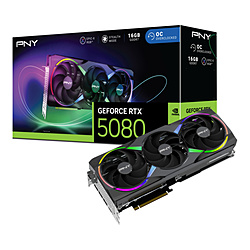 PNY PNY GeFORCE RTX 5080 16GB ARGB Overclocked TripleFan   VCG508016TFXXPB1-O mGeForce RTXV[Y /16GBn