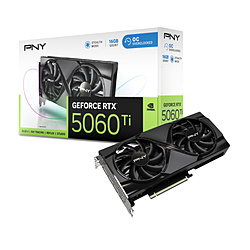 PNY OtBbN{[h GeForce RTX 5060 Ti 16GB Overclocked Dual Fan  VCG5060T16DFXPB1-O mGeForce RTXV[Y /16GBn