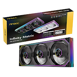 ANTEC �P�[�X�t�@����3 [120mm /1800RPM] Infinity Matrix 360 ARGB �u���b�N IM 360 ARGB