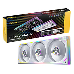 ANTEC �P�[�X�t�@����3 [120mm /1800RPM] Infinity Matrix 360 ARGB White �z���C�g IM 360 ARGB White �ysof001�z