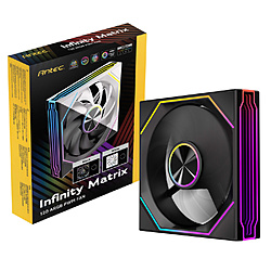ANTEC �P�[�X�t�@�� [120mm /1800RPM] Infinity Matrix 120 ARGB �u���b�N IM 120 ARGB