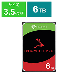 内蔵HDD SATA接続 IronWolf Pro  ST6000NT001 ［6TB /3.5インチ］