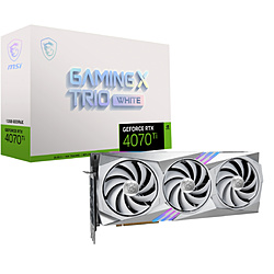 グラフィックボード GeForce RTX 4070 Ti GAMING X TRIO WHITE 12G ホワイト  ［GeForce RTXシリーズ /12GB］