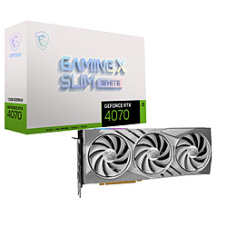 MSI(Ｍ Ｓ眼睛)图形板GeForce RTX 4070 GAMING X SLIM WHITE 12G[GeForce RTX系列/12GB][sof001]