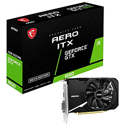 グラフィックボード GeForce GTX 1650 D6 AERO ITX OCV3   ［GeForce GTXシリーズ /4GB］