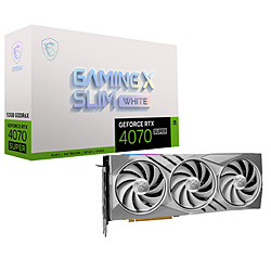 MSI(エムエスアイ) MSI GeForce RTX 4070 SUPER 12G GAMING X SLIM WHITE   GeForceRTX4070SUPER12GGAMINGXSLIMWHITE ［GeForce RTXシリーズ /12GB］