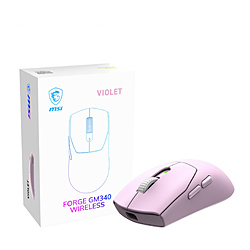 MSI(�G���G�X�A�C) �Q�[�~���O�}�E�X FORGE GM340 WIRELESS �o�C�I���b�g FORGE GM340 W VIOLET �m���w�� /�L���^����(���C�����X) /6�{�^�� /Bluetooth�EUSB�n