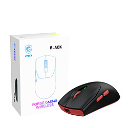 MSI(�G���G�X�A�C) �Q�[�~���O�}�E�X FORGE GM340 WIRELESS �u���b�N FORGE GM340 W BLACK �m���w�� /�L���^����(���C�����X) /6�{�^�� /Bluetooth�EUSB�n