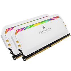 増設メモリ DOMINATOR PLATINUM RGB ホワイト CMT16GX4M2K4000C19W ［DIMM DDR4 /8GB /2枚］