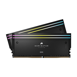 増設メモリ DOMINATOR TITANIUM RGB(6400MT/s CL32 Intel XMP) ブラック CMP96GX5M2B6400C32 ［DIMM DDR5 /48GB /2枚］