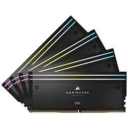 増設メモリ DOMINATOR TITANIUM RGB(6400MT/s CL32 Intel XMP) ブラック CMP96GX5M4B6400C32 ［DIMM DDR5 /24GB /4枚］
