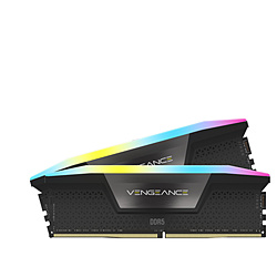 増設メモリ VENGEANCE RGB DDR5 ブラック CMH32GX5M2B6000C40 ［DIMM DDR5 /16GB /2枚］