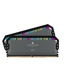 増設メモリ DOMINATOR RGB DDR5(5200MT/s C40) クールグレー CMT32GX5M2B5200Z40 ［DIMM DDR5 /16GB /2枚］