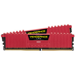 増設メモリ　Vengeance LPXシリーズ レッド 16GB 8GB×2枚組   CMK16GX4M2A2666C16R ［DIMM DDR4 /8GB /2枚］