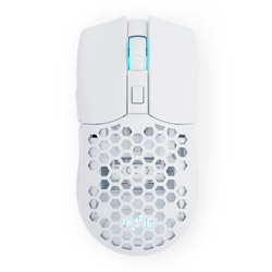 ゲーミングマウス ウルトラカスタム Symm 2 ホワイト pw-ultra-custom-wireless-symm2-white ［光学式 /有線／無線(ワイヤレス) /6ボタン /USB］