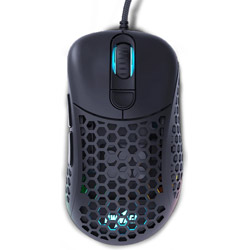ゲーミングマウス ウルトラカスタム Ergo ブラック pw-ultra-custom-wired-ergo-black ［光学式 /有線 /6ボタン /USB］