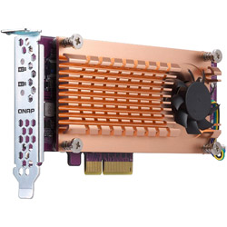 QNAP NAS用 拡張カード Dual M.2 22110/2280 PCIe NVMe SSD  QM2-2P-244A