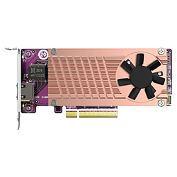 QNAP NAS用 2 x M.2 PCIe Gen4 NVMe SSD & 1 x 10GbEポート拡張カード   QM2-2P10G1TB