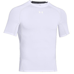 メンズ UAヒートギアアーマー ショートスリーブ(XXLサイズ/ホワイト） 1257468    ［メンズ］