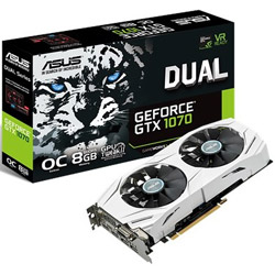 グラフィックボード NVIDIA GeForce GTX 1070搭載 PCI-Express　DUAL-GTX1070-O8G［8GB/GeForce GTXシリーズ］