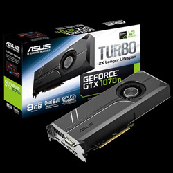 グラフィックボード NVIDIA GeForce GTX 1070 Ti搭載 PCI-Express　TURBO-GTX1070TI-8G［8GB/GeForce GTXシリーズ］