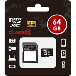 64gb Class10対応 Microsdxcカード Sdxc変換アダプタ付 Microsd Class10 64gb の通販はソフマップ Sofmap