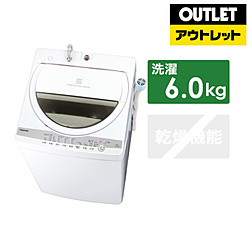 東芝 全自動洗濯機 グランホワイト AW-6G9-W [洗濯6.0kg /乾燥機能無 /上開き]【生産完了品】
